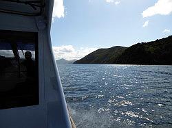 De boot naar Queen Charlotte Track